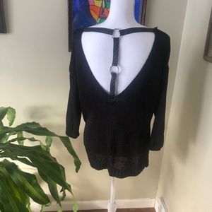 Forever 21 Leather Strap Back Sweater